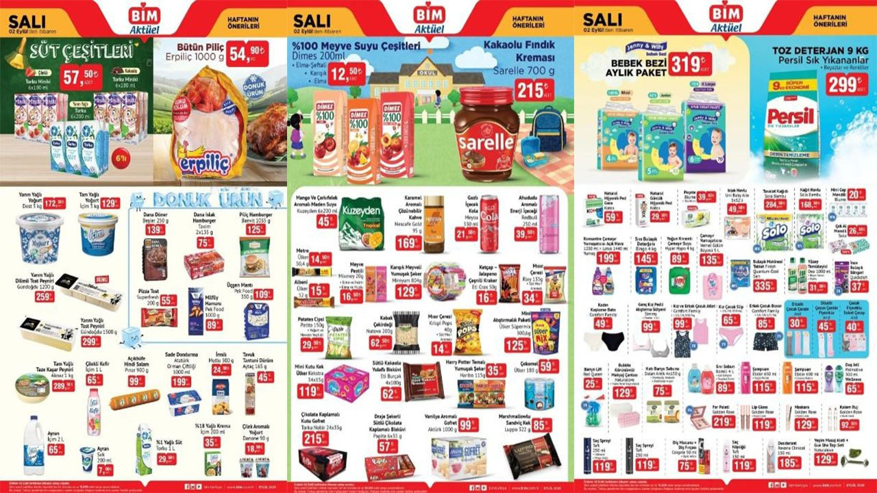 BİM 02 Eylül 2025 Salı indirim kataloğu yayımlandı! BİM market indirimli ürünler! BİM 02 Eylül 2025 Salı indirim kataloğu yayımlandı! BİM market indirimli ürünler!