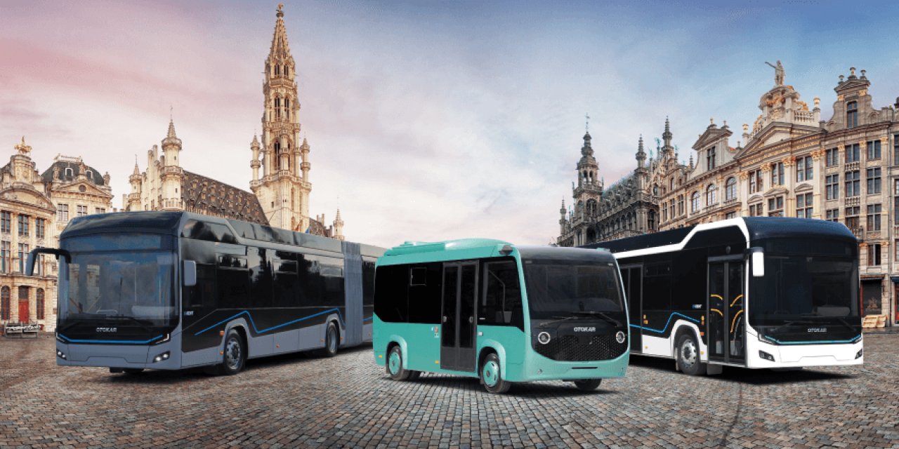 Otokar Otonom ve Elektrikli Otobüslerini Belçika’da Sergiledi